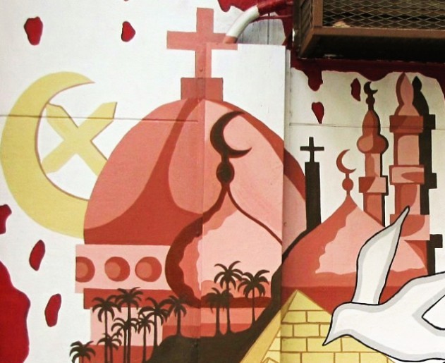 Wandgemälde vom Tahrir-Platz