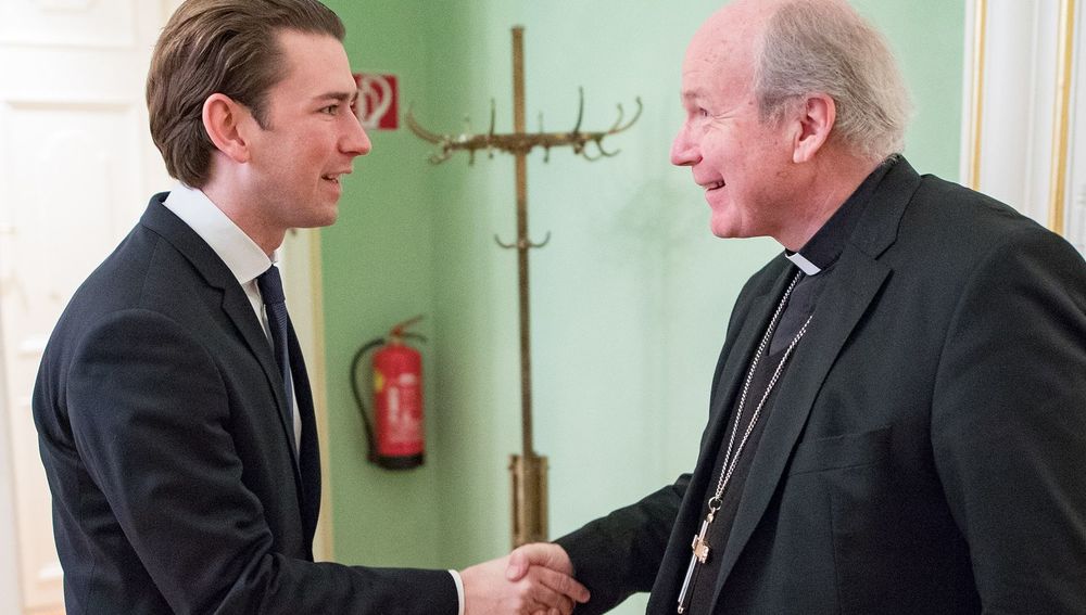 Bundeskanzler Sebastian Kurz bei Kardinal Christoph Schönborn