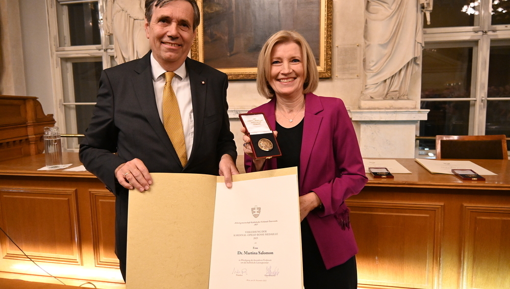 v.l.: Matthias Tschirf, Martina Salomon