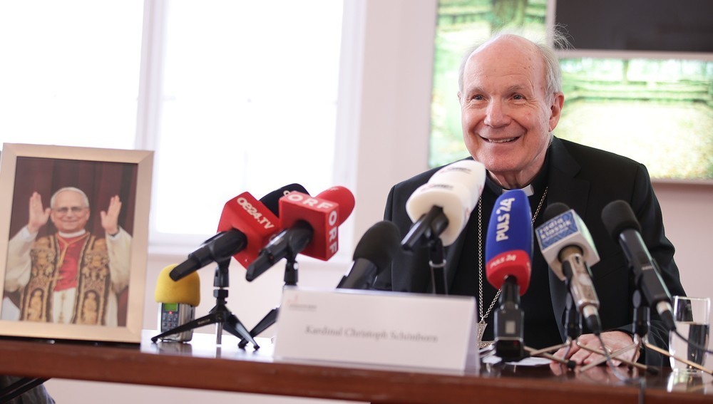 Pressegespräch zu neuem Papst Leo XIV. mit Kardinal Schönborn