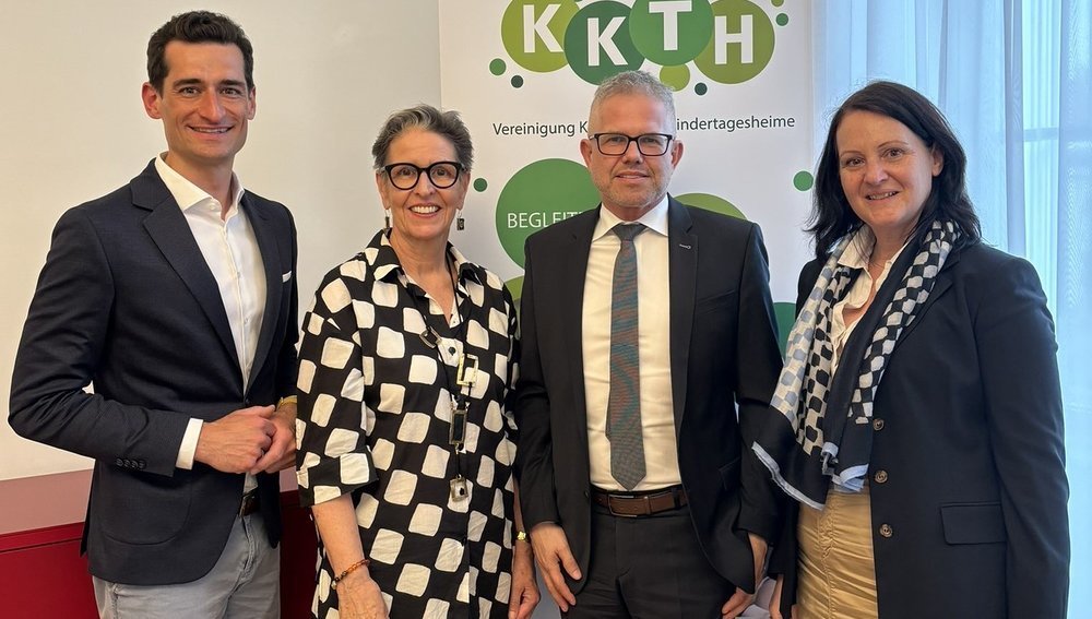 Vorstand der KKTH: Matthias Steinklammer, Maria Habersack, Martin Pfeiffer und Verena Radinger (v.l.)
