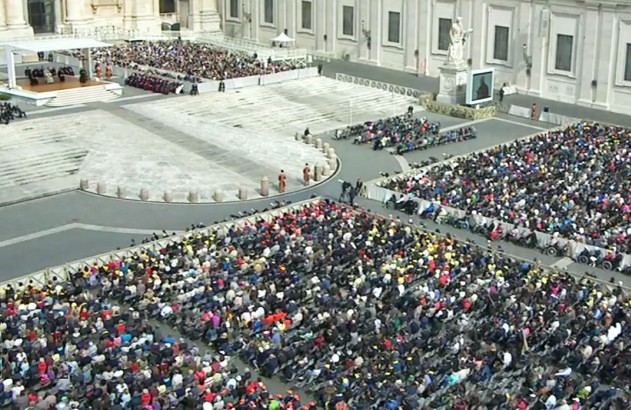 Generalaudienz auf dem Petersplatz