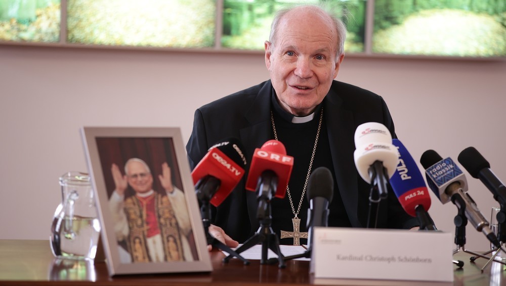 Pressegespräch zu neuem Papst Leo XIV. mit Kardinal Schönborn