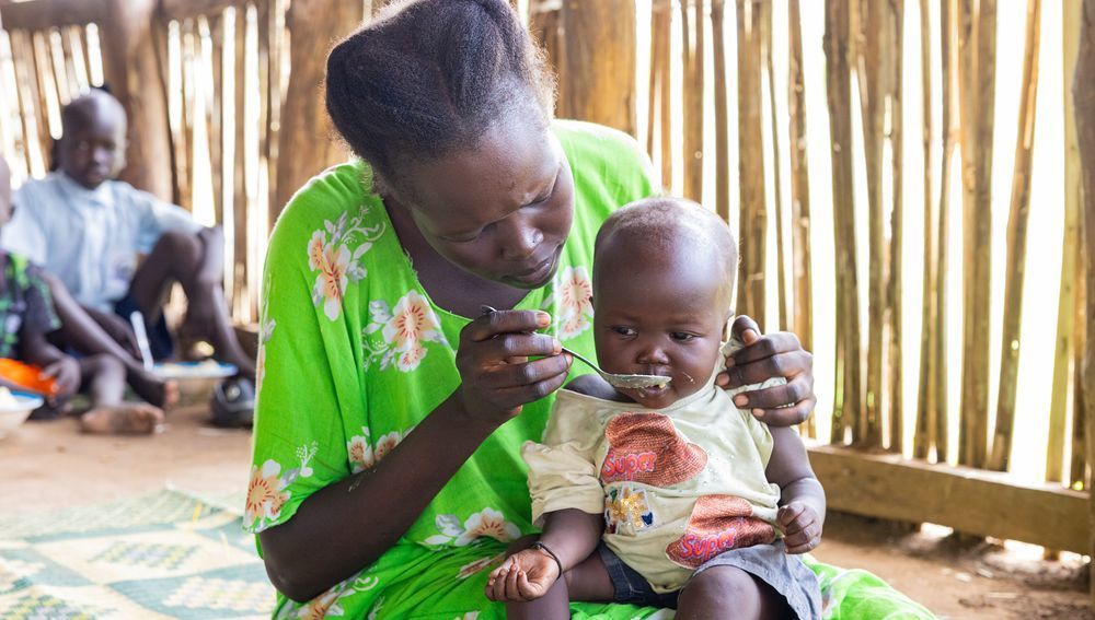 'Baby feeding centre' in Juba, Südsudan
