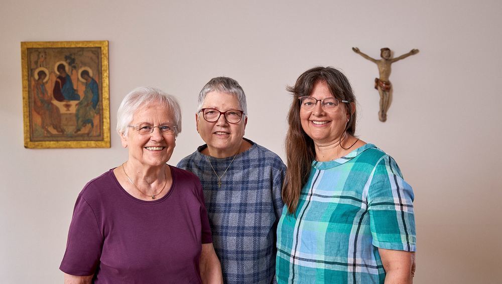 Werk der Frohbotinnen Batschuns Karoline Artner, Helga Berchtel und Gerda Willam (v. li. n. re.)