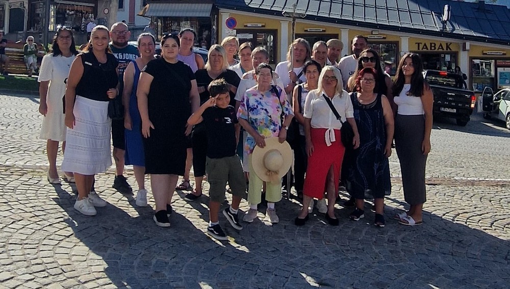 Gruppe von Roma, die am 11. August 2024 nach Mariazell pilgerten