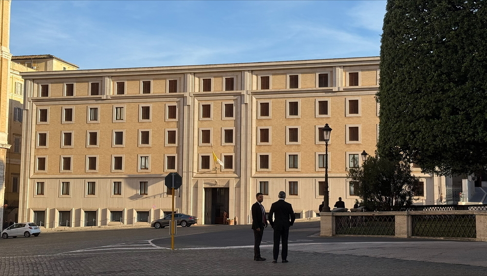 Vatikanisches Gästehaus Santa Marta vor dem Konklave 2025