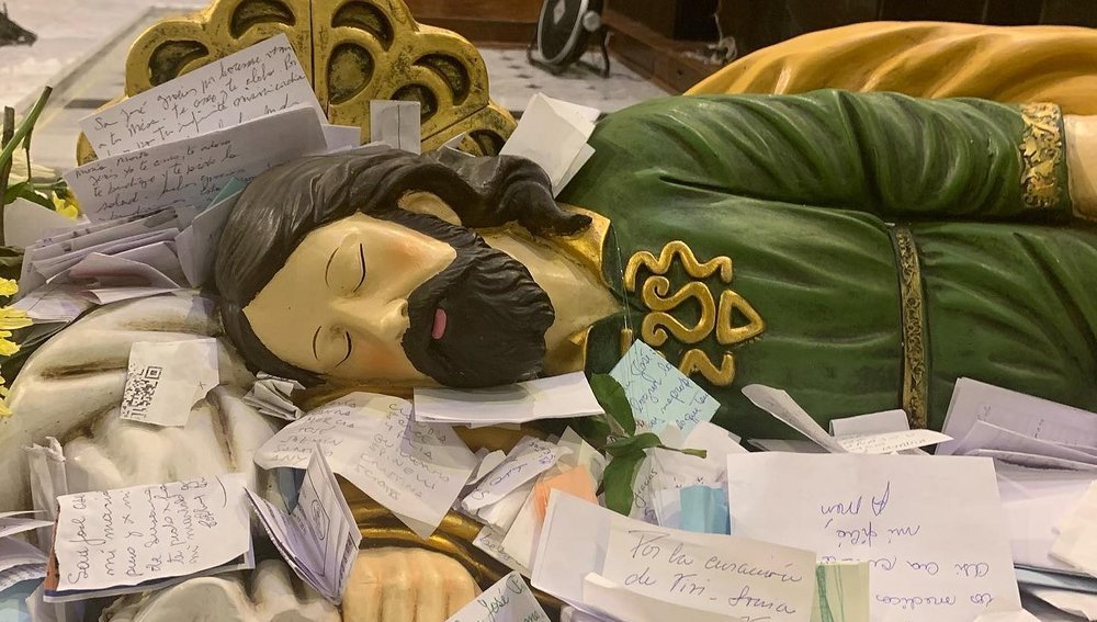 Von Papst Franziskus geschenkte Josefs-Statue in Buenos Aires