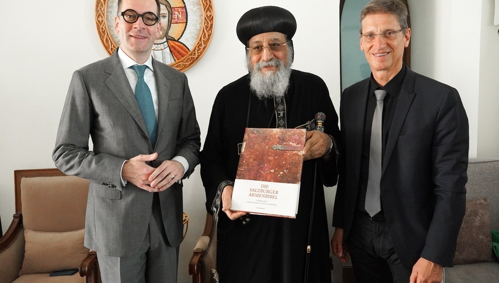 Koptischer Papst Tawadros II. empfängt Delegation aus Salzburg