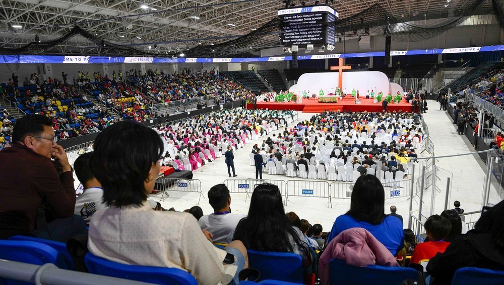 Gottesdienst mit Papst Franziskus in Ulan Bator