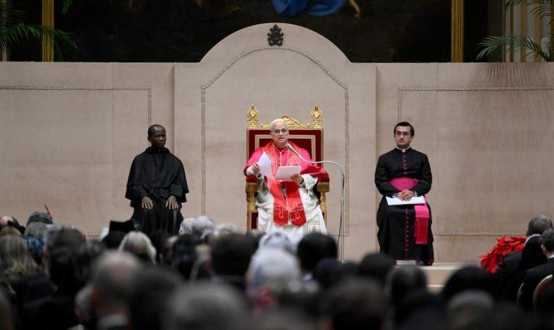 Papst Leo XIV. beim Neujahresempfang für im Vatikan akkreditierte Botschafter