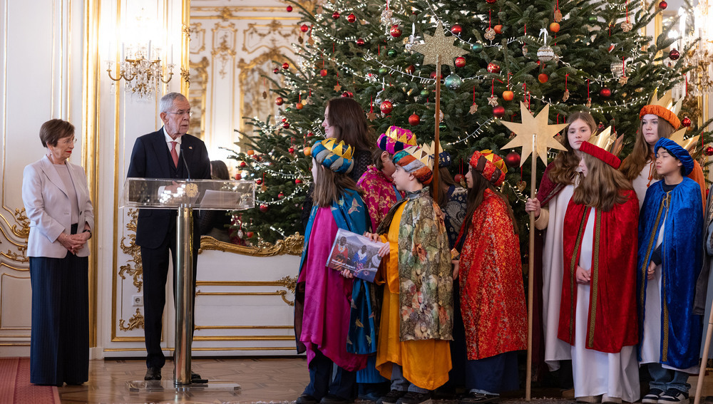 Sternsinger bei Bundespräsident Van der Bellen (30.12.2025)