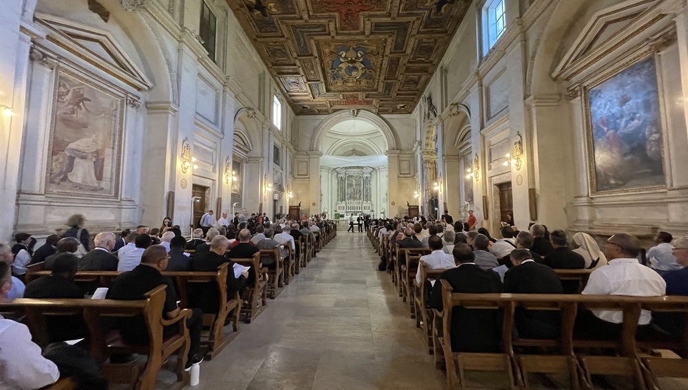 Gebet in römischer Basilika San Sebastiano zum Auftakt von Weltsynoden-Wallfahrt am 12.10.2023