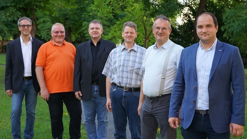 Von links nach rechts: Dr. Brian HAGERTY, Roman TEMPER, Mag. Helmut HÜTTL, Dipl. Ing. Michael NIEMECK, Franz TRAGNER, Friedrich MEISNER 