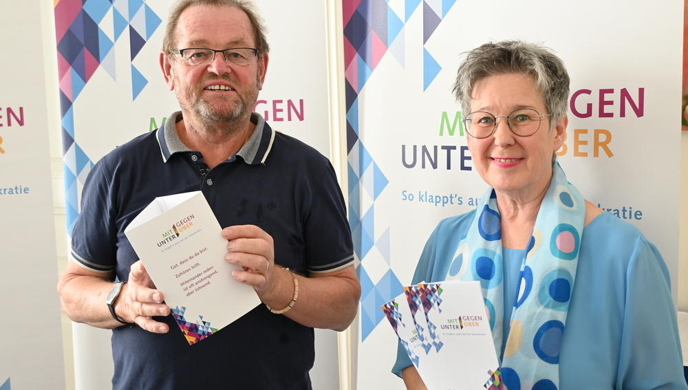 KA-Präsident Ferdinand Kaineder und KAÖ-Generalsekretärin Regina Petrik stellen Projekt 'MITUNTER GEGENÜBER' vor