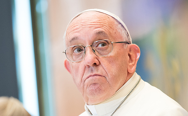 Papst Franziskus beim Besuch des Weltkirchenrates in Genf im Juni 2018