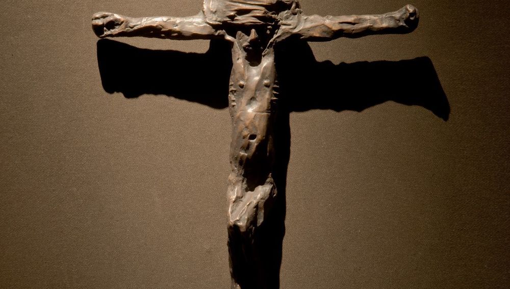 Kruzifix von Alfred Hrdlicka, Bronze, 1962