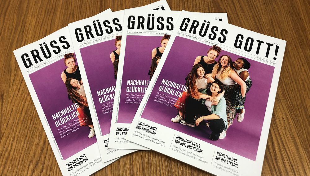 Das Cover der achten Ausgabe des „Grüß Gott!“-Magazins