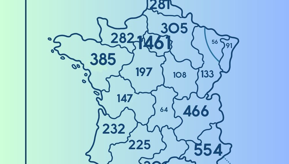 Erwachsenentaufen in französischen Diözesen 2023