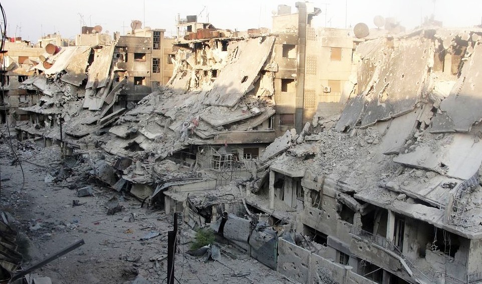 Kriegszerstörungen in der syrischen Stadt Homs