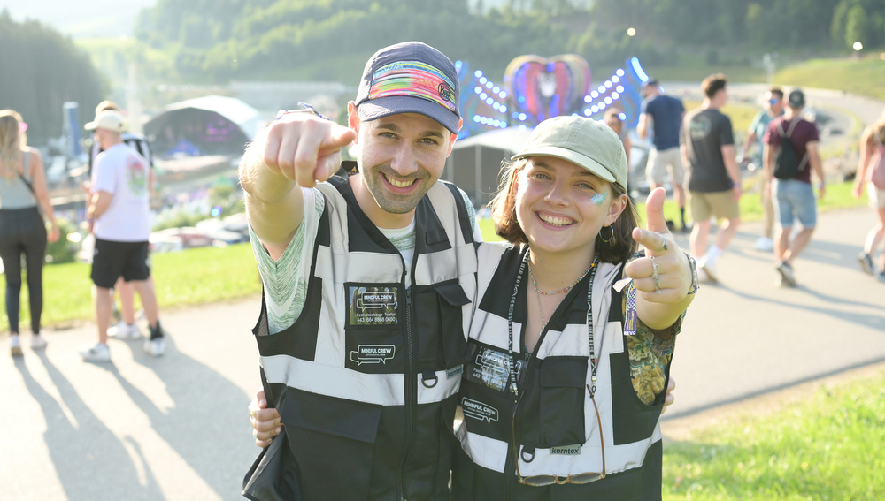 Die 'Mindful Crew' beim electric love festival