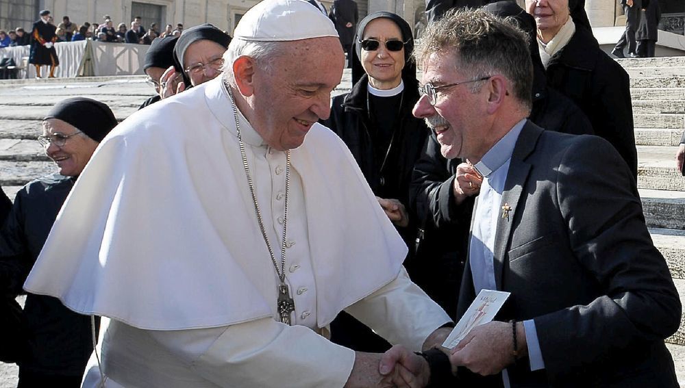 Heinz Purrer mit Papst Franziskus (2018)