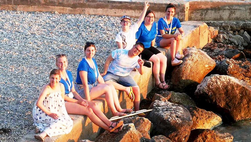 Teilnehmer der Inklusions-Urlaubswoche 'SpiriSPLASH' der Katholischen Jugend
