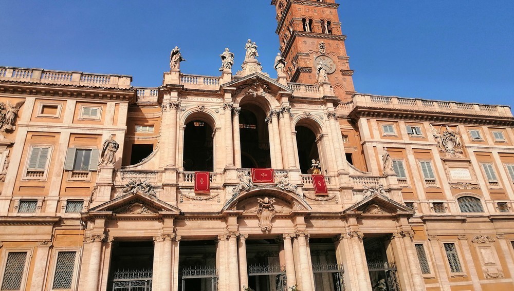 Fassade der römischen Basilika Santa Maria Maggiore