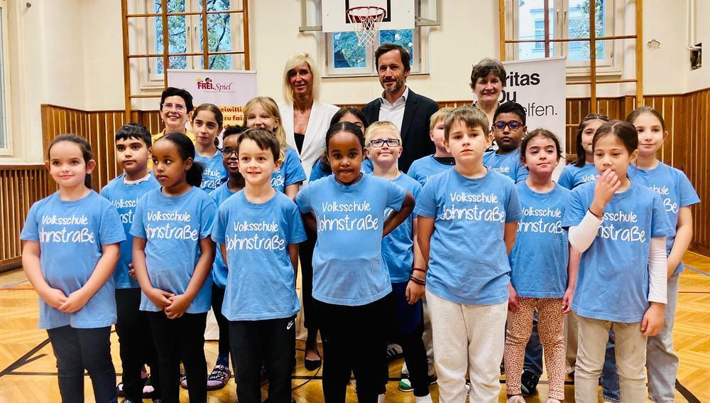 Caritas-PK am 12.09.2024 in der Volksschule Johnstraße/15. Wien