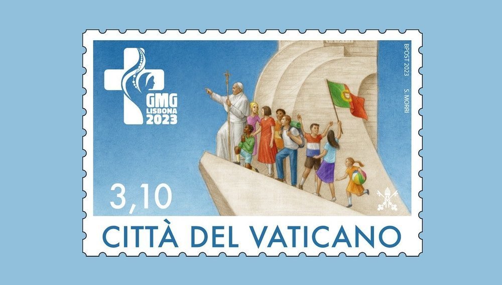 Zurückgezogene Briefmarke zum Weltjugendtag 2023