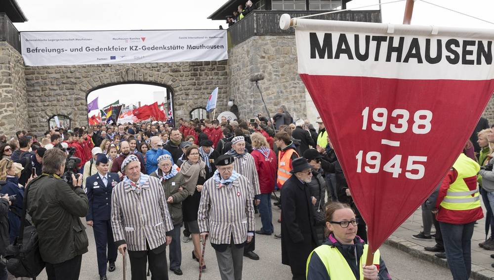 Befreiungsfeier im KZ Mauthausen