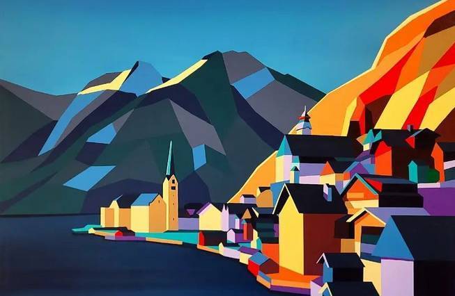 Bild 'Hallstatt' von Lewis Blake bei der Charity-Kunstauktion 2024
