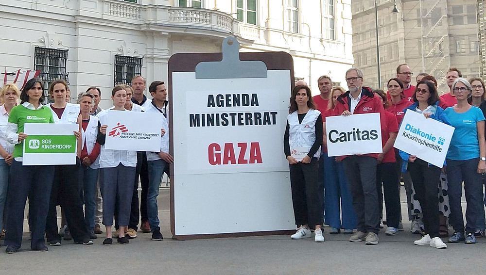 Hilfswerke fordern von Ministerrat Schritte für Frieden in Gaza