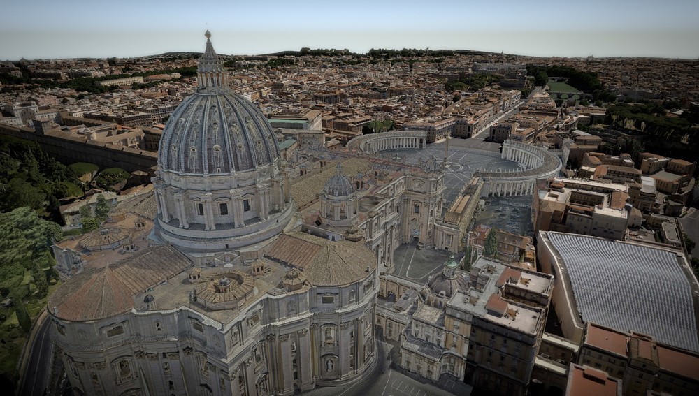 AI generiertes Bild des Petersdoms