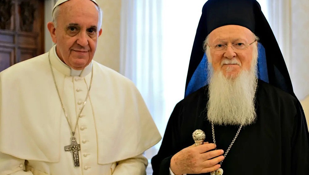 Papst Franziskus und Patriarch Bartholomais