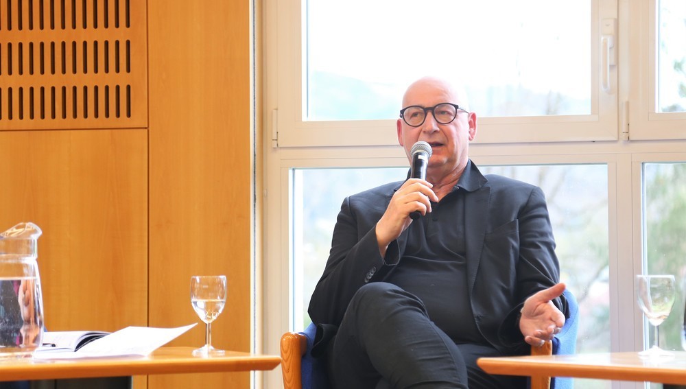 Michael Lehofer (Psychiater, Psychotherapeut, Aufsichtsratsvorsitzender Universalmuseum Joanneum Graz), Tagung 'Religionen und die Angst', St. Virgil, Salzburg, 29. März 2023