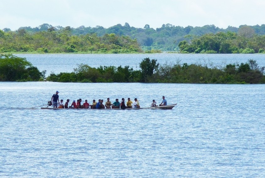 Boot auf dem Amazonas