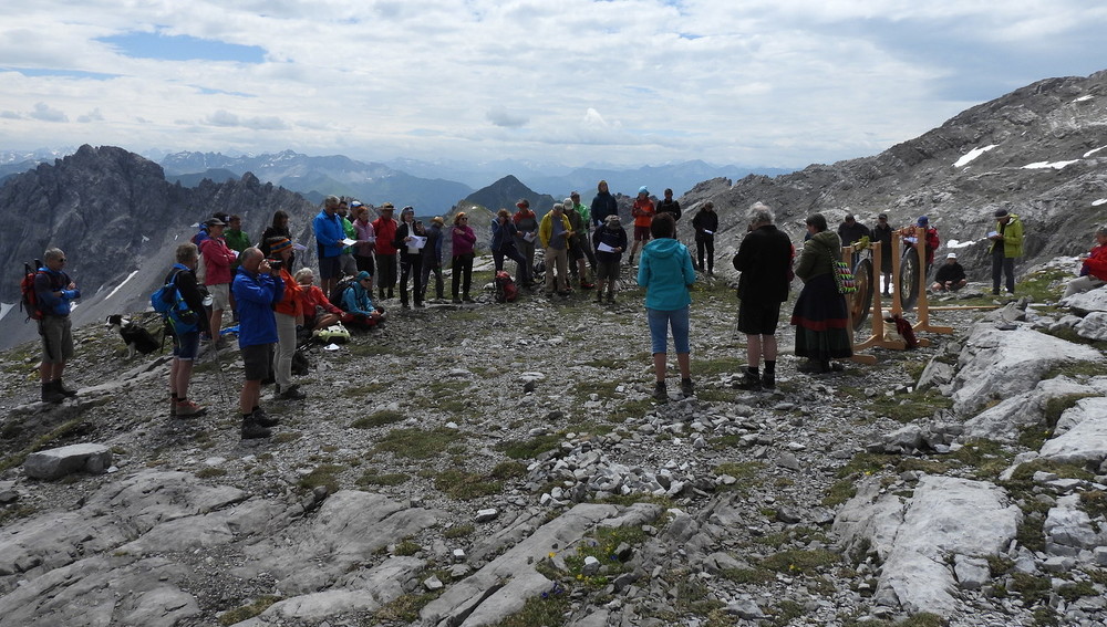 Mahnwache am Brandner Gletscher 2023