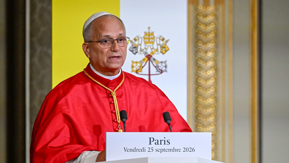 Papst Leo XIV. hält Rede im Elysee-Palast in Paris