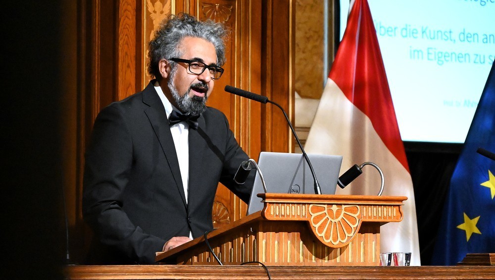 Vortrag des Münsteraner Islamwissenschaftlers Ahmad Milad Karimi am 15. Oktober 2025 beim 'Dies facultatis' der Katholisch-Theologischen Fakultät der Universität Wien.