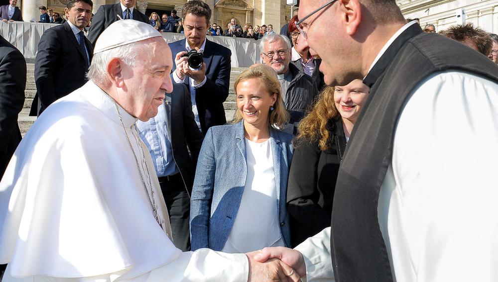 Missio-Präsident P. Karl Wallner bei Papst Franziskus
