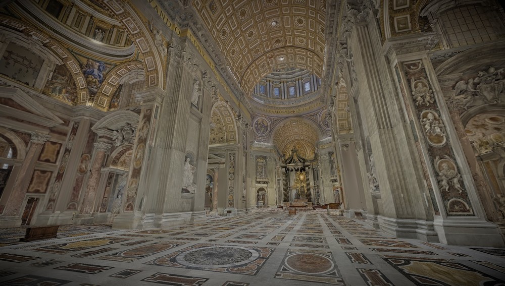 AI generiertes Bild des Petersdoms