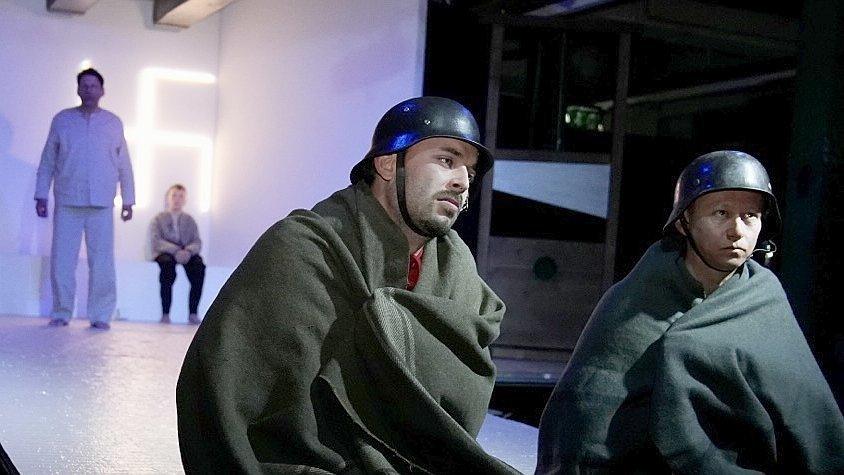 Szene aus dem Theaterstück über Jakob Gapp