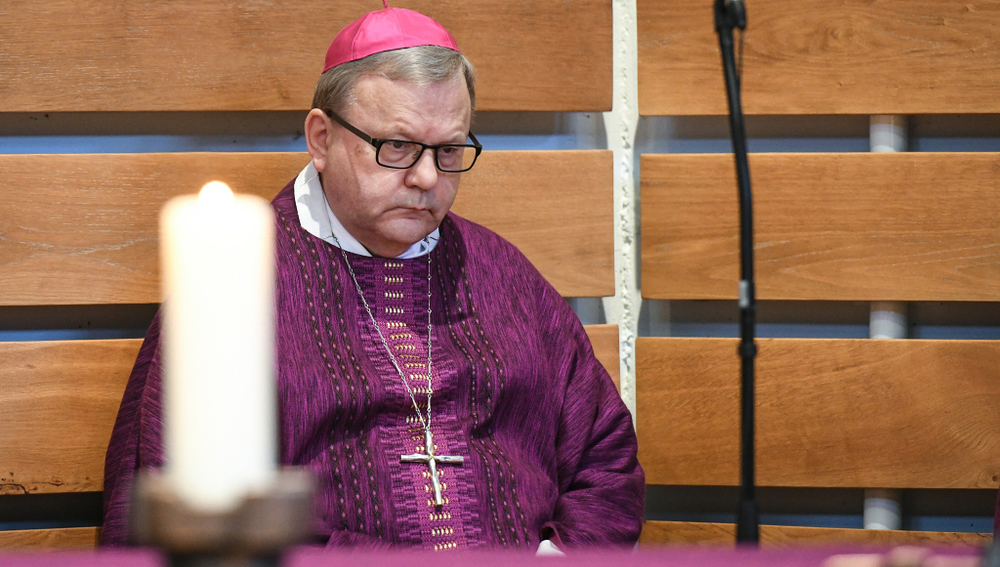 Franz-Josef Bode, Bischof von Osnabrück und stellvertretender Vorsitzender der Deutschen Bischofskonferenz (DBK), beim Gottesdienst am 13. März 2019 in Lingen, während der Frühjahrsvollversammlung der DBK.