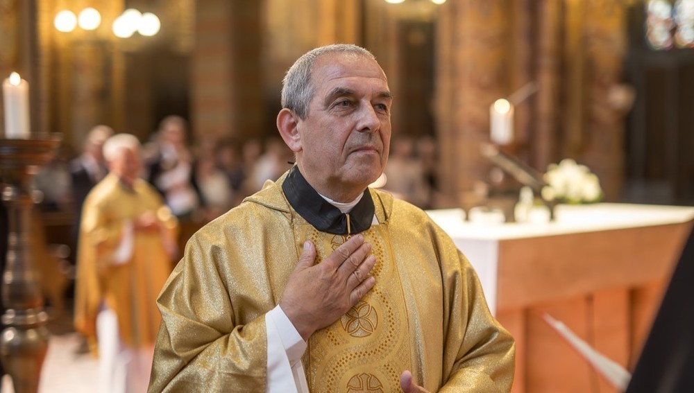 Pazmaneum-Rektor Janos Varga am 23. Juni 2024 in der Budapester Matthiaskirche 