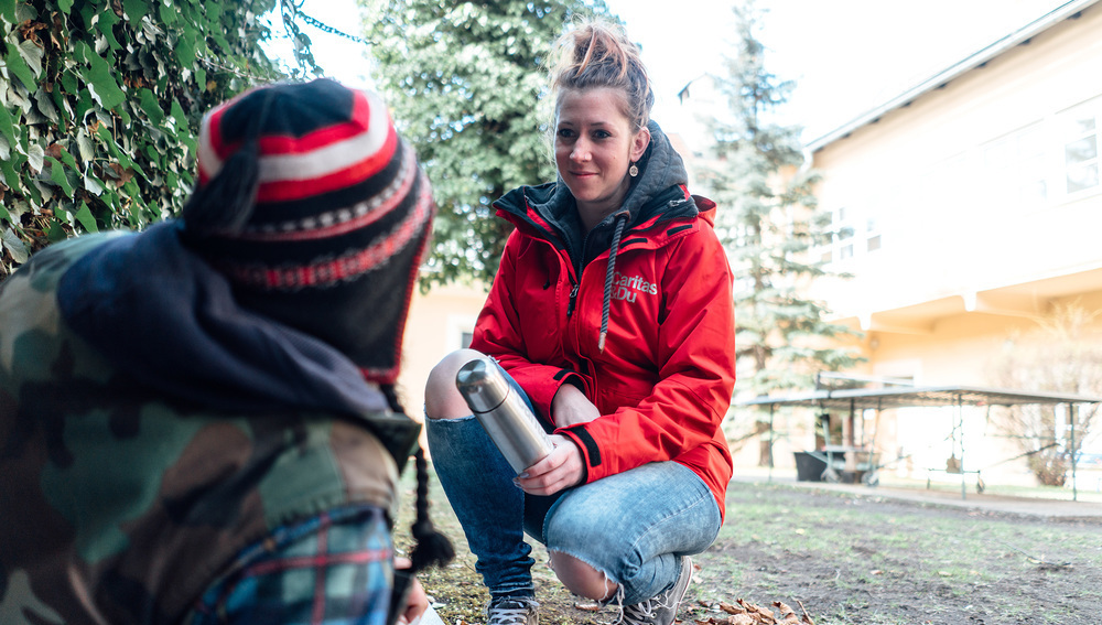 Caritas hilft obdachlosen Menschen das ganze Jahr