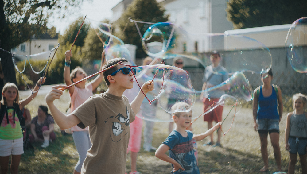 Seifenblasenwerkstatt bei den KinderSommerSpielen (NÖKISS)