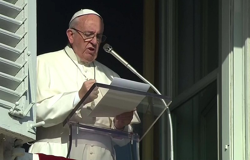 Papst Franziskus bei der sonntäglichen Angelusansprache