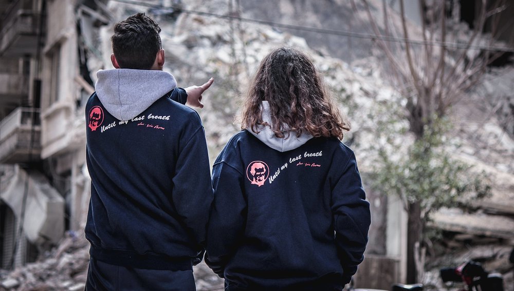 Menschen in Aleppo stehen nach dem Erdbeben vor dem Nichts