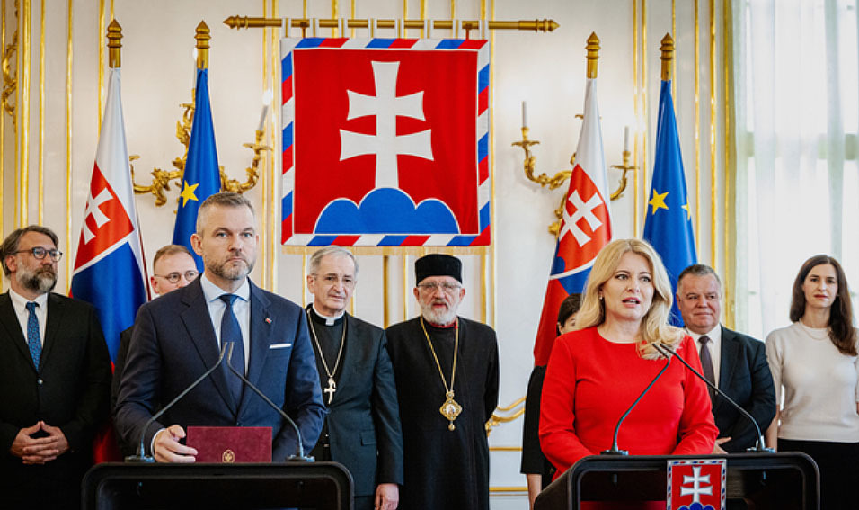 Pellegrini, Caputova und slowakische KIrchen- und Religionsvertreter